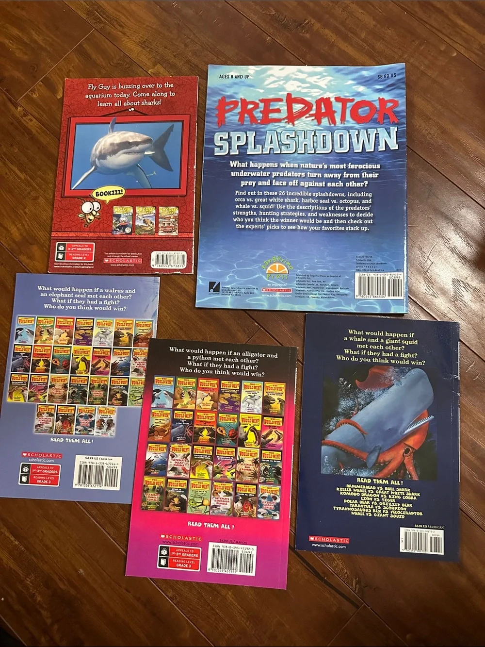 5 Animal Battle Books Who Would Win Fly Guy Sharks Predator Splashdown